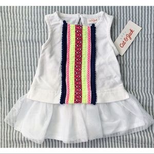 NWT 0-3 month Cat and Jack Aztec dress  bloomers